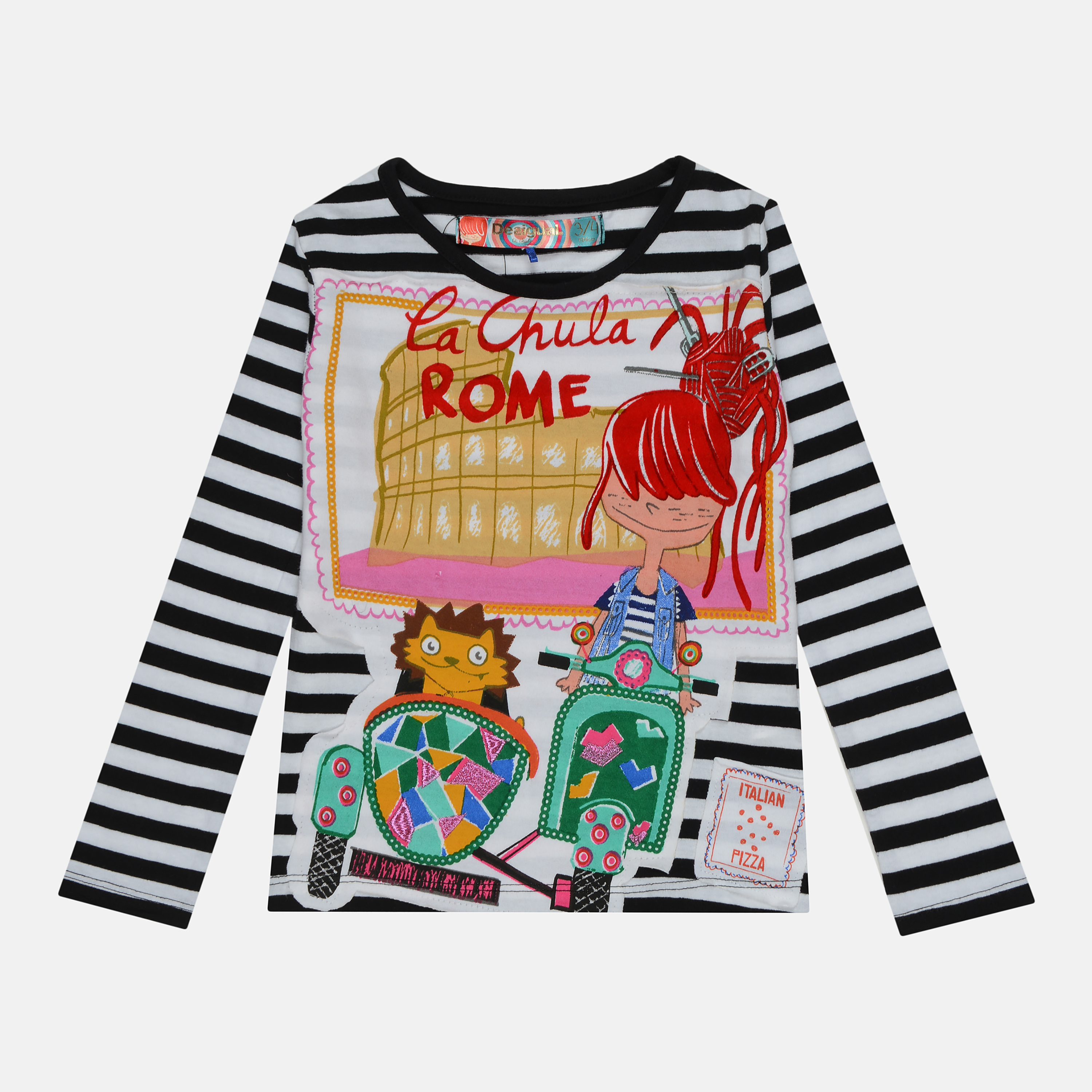 

Футболка с длинными рукавами Desigual smix03700348 104 см Белая