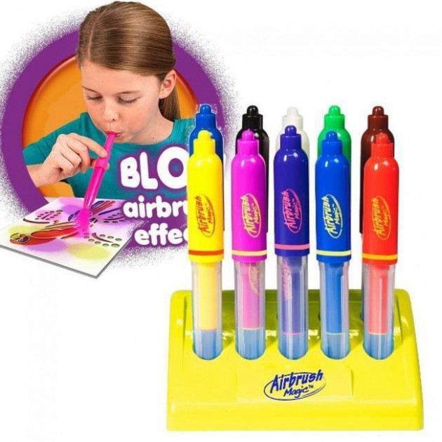 

Повітряні фломастери Airbrush Magic Pens E 018 аерограф з підставкою (NOE18)