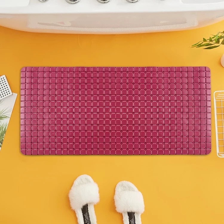 

Силиконовый коврик для ванны Bathlux резиновый ПВХ , нескользящий, люкс качество Красный