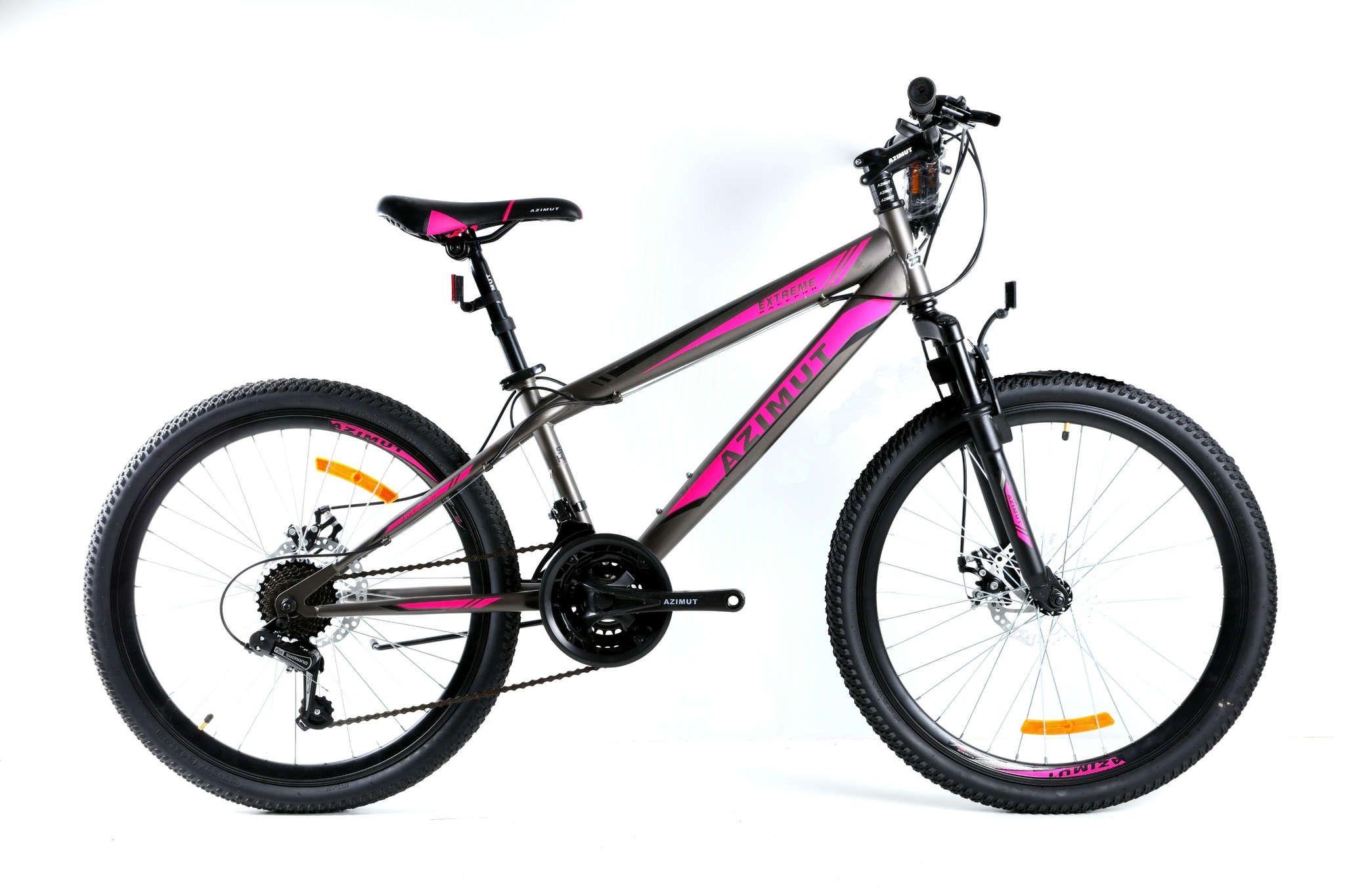 

Велосипед Azimut Extreme 2021 Shimano 24" 13" Black / Pink (Extreme/GFRD)