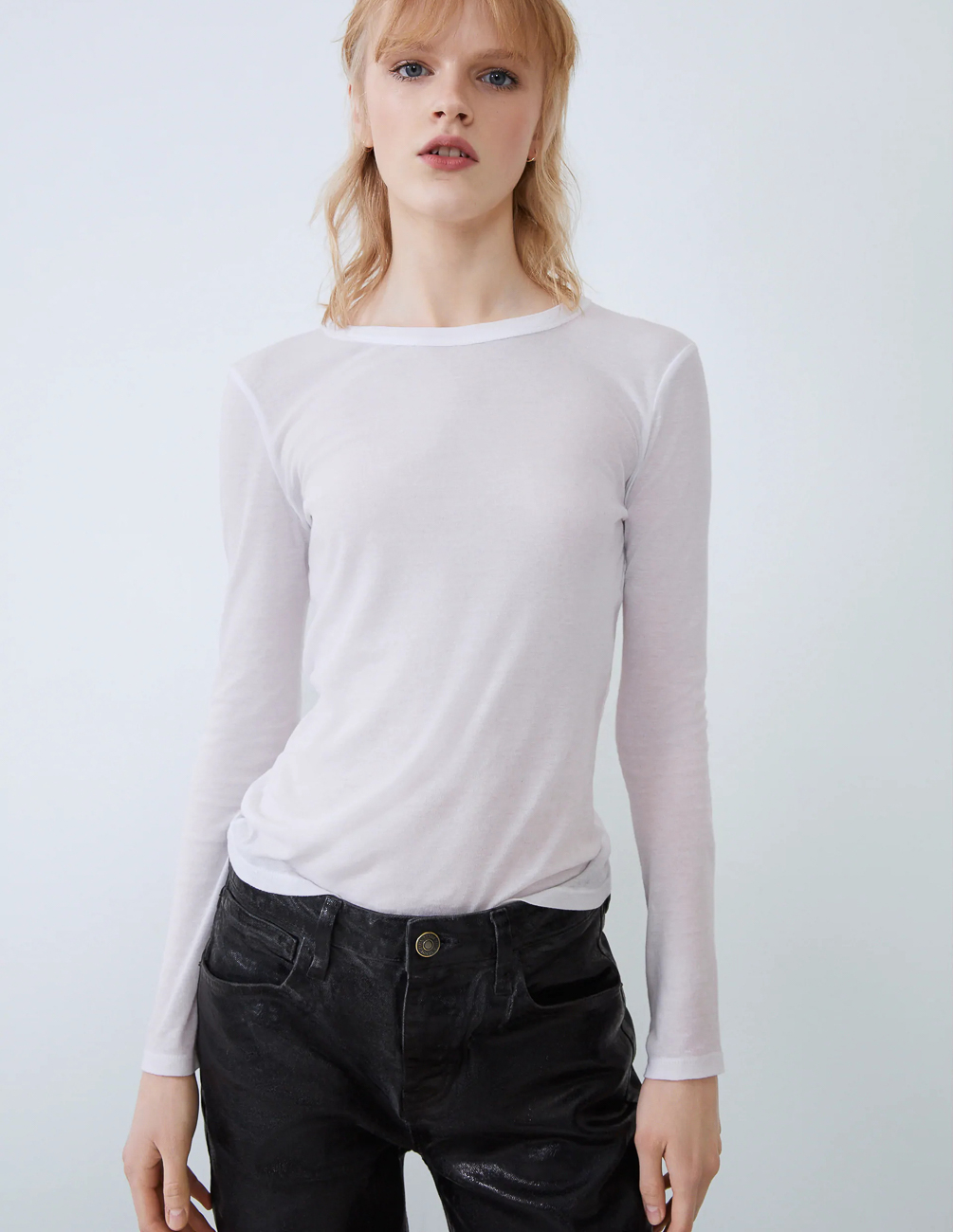 

Лонгслив Zara Ж1060432 (0264/311/250) цвет белый M