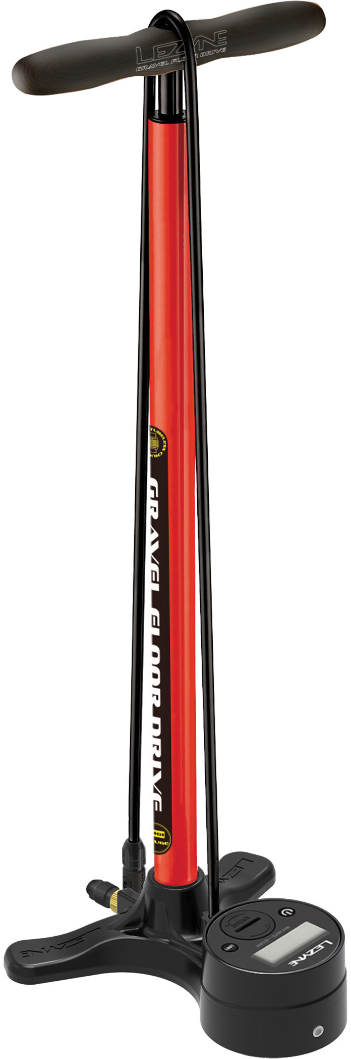 

Велосипедный насос Lezyne Gravel Digital Drive Floor Pump red