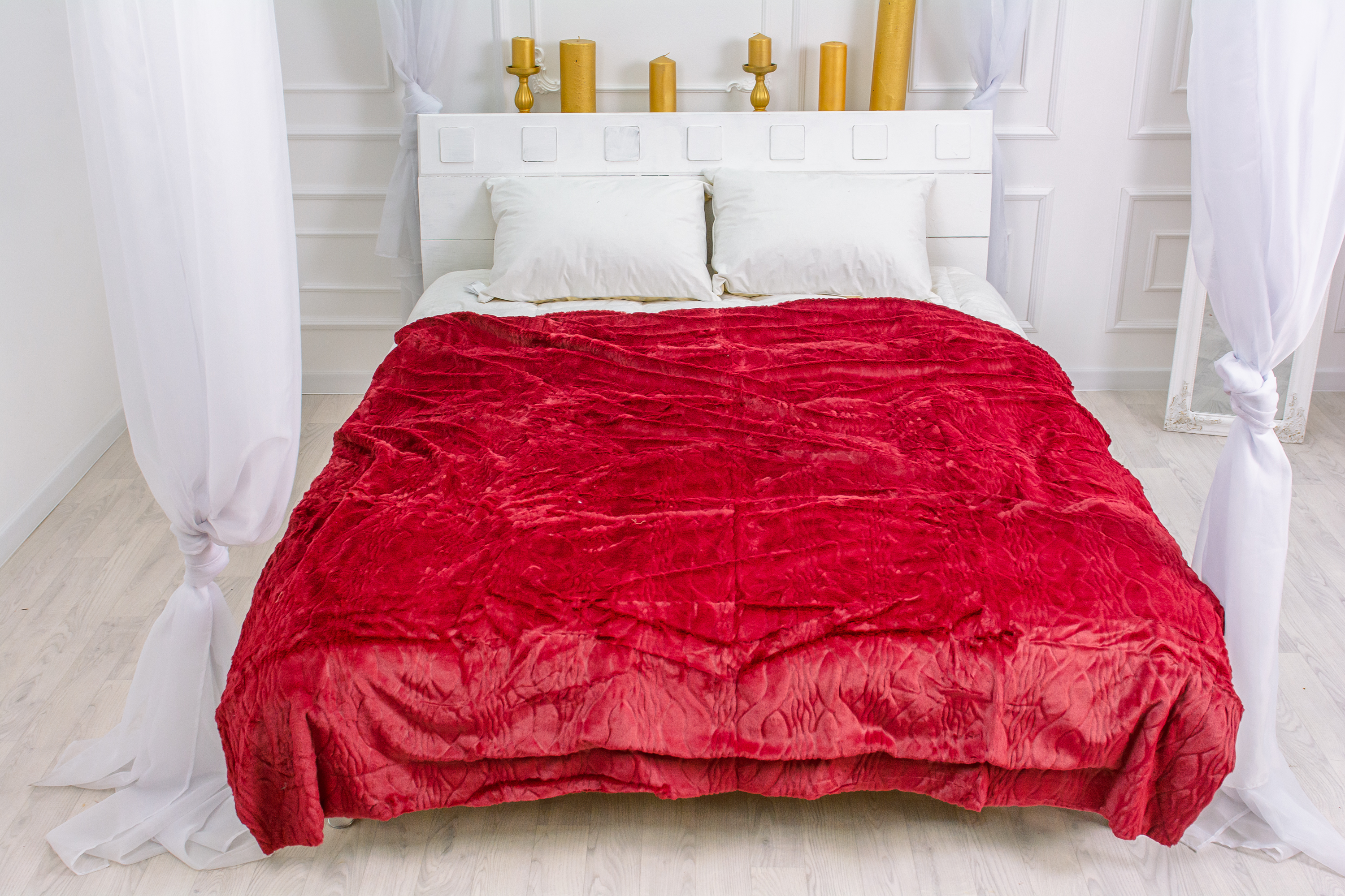 

Плед MirSon №1005 Damask Red 200x220