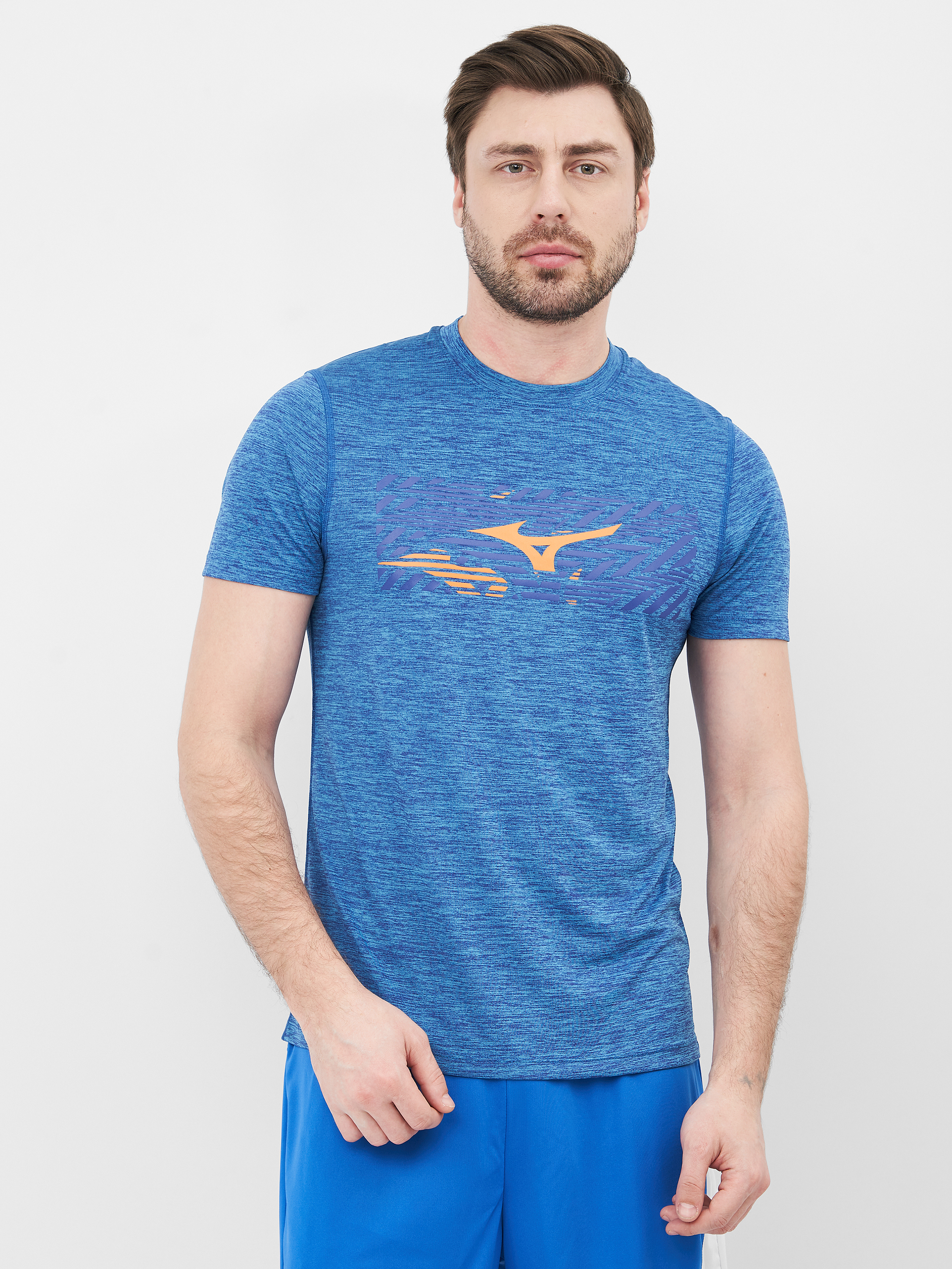 

Футболка Mizuno Impulse Core Tee J2GA900525 S Голубая