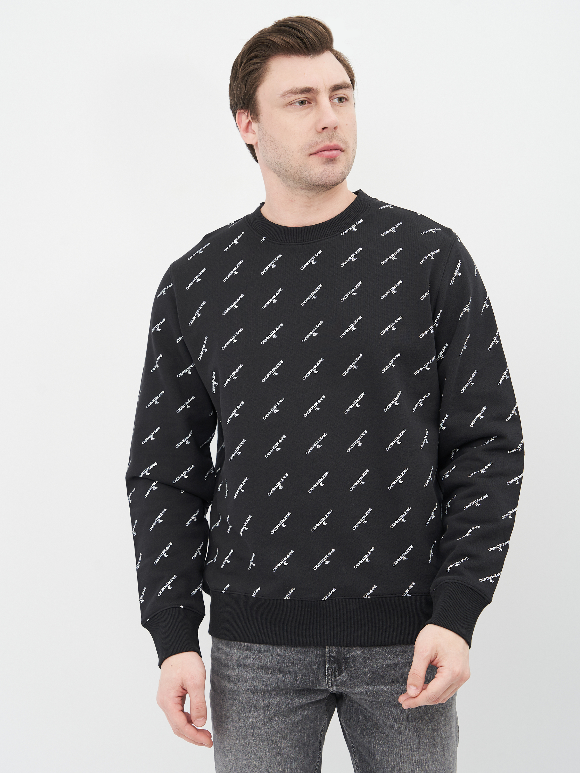 

Свитшот Calvin Klein Jeans Aop Monogram Crew Neck J30J317691-BEH M Pvh Black