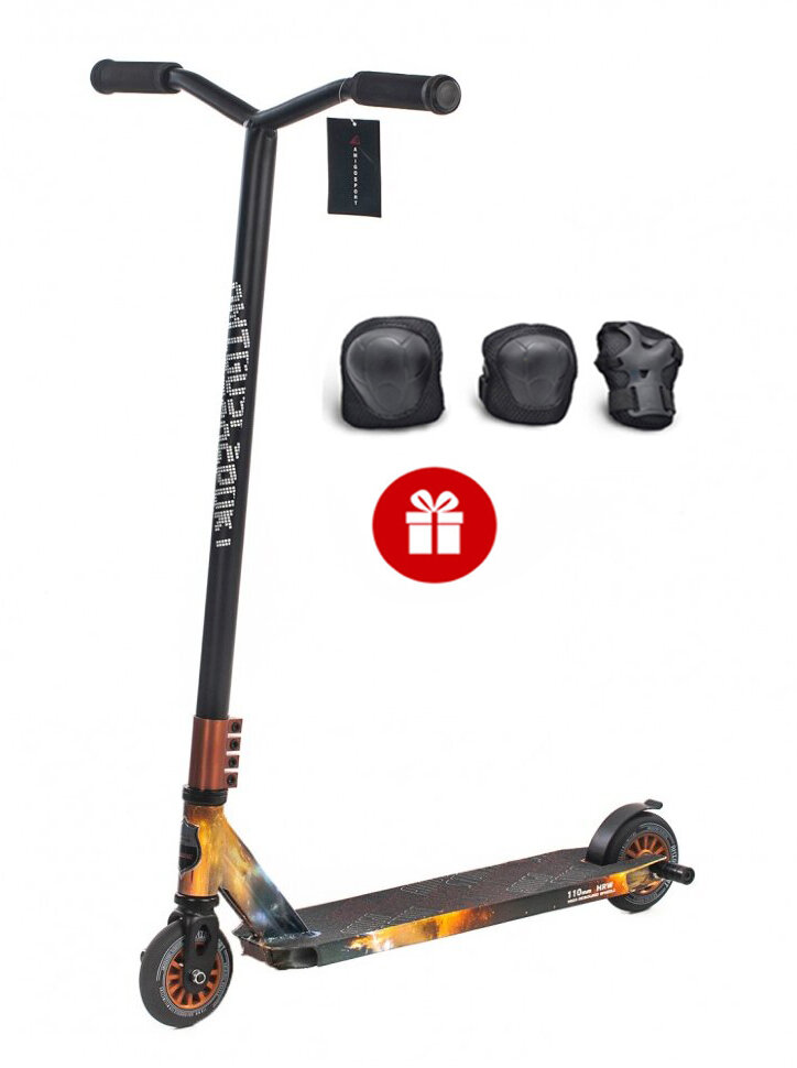 

Самокат трюковый Explore Amigo StuntScoo WT-STN-2 черный+Комплект защиты в подарок