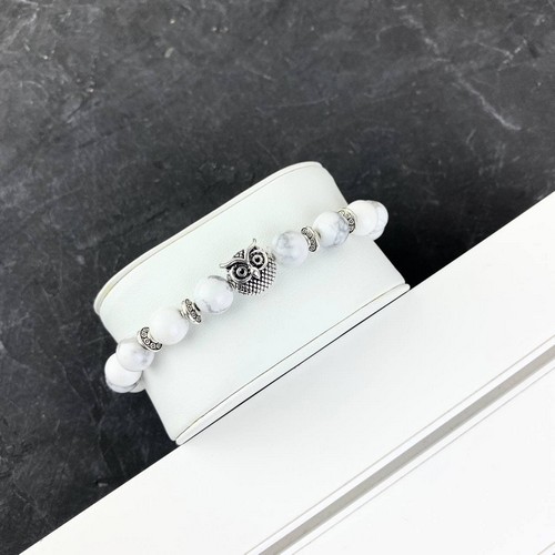 

Браслет 2B Rich Bracelet Pearl 8 mm, 19 cm Owl White-Silver