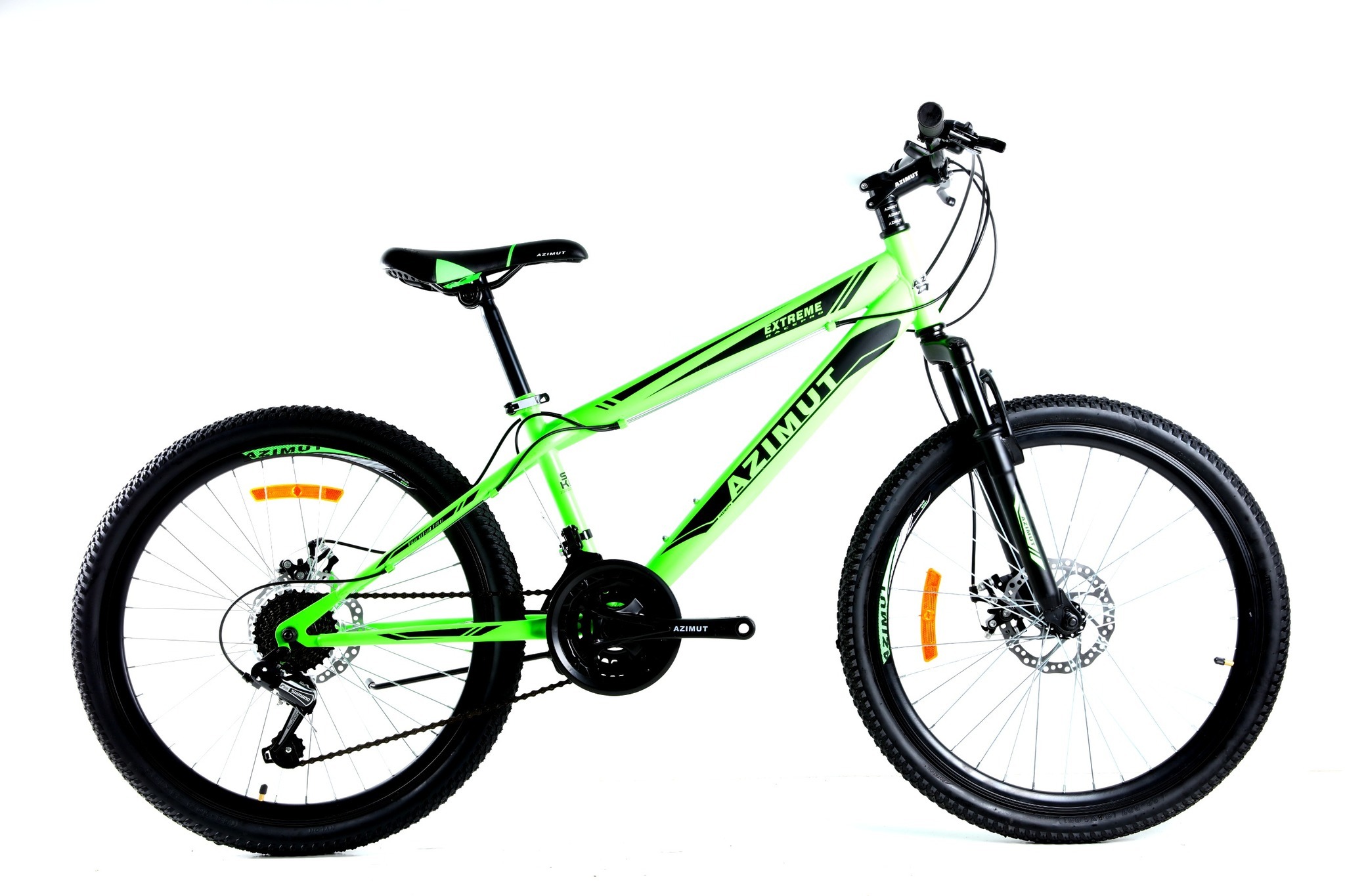 

Велосипед Azimut Extreme 2021 Shimano 26" 14" Green (Extreme/GFRD)