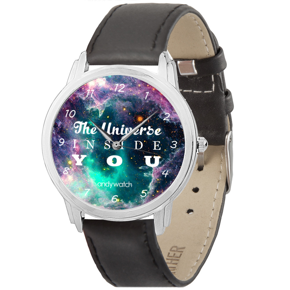 

Дизайнерские Наручные часы AndyWatch Universe inside you