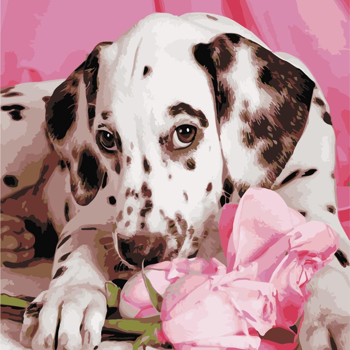 

Картина по номерам "Далматинец" ArtStory холст на подрамнике 40x40см AS0947