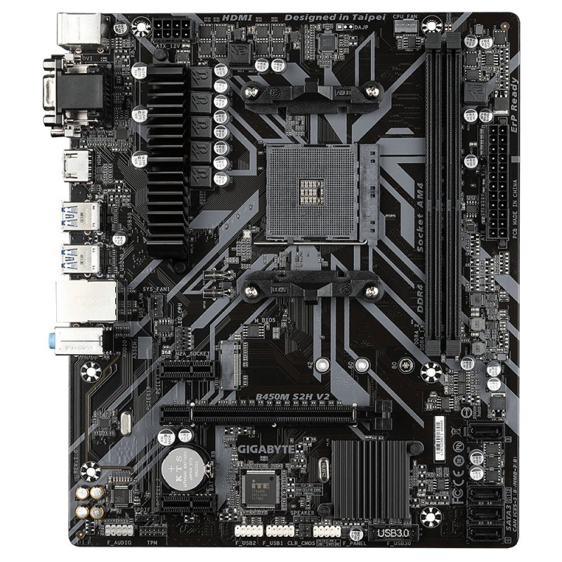 

Материнская плата Gigabyte B450M S2H V2 (B450M S2H V2)