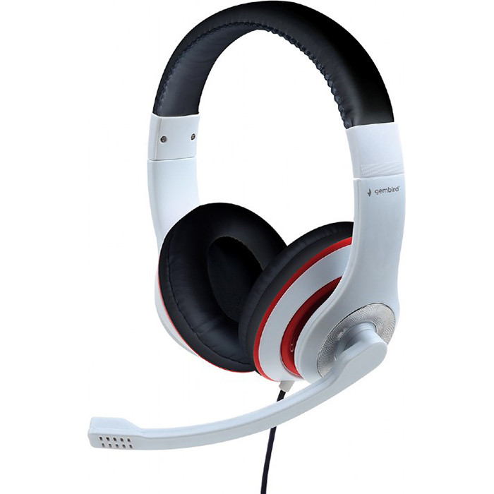 

Наушники Gembird MHS-03-WTRD White/Red (MHS-03-WTRD)