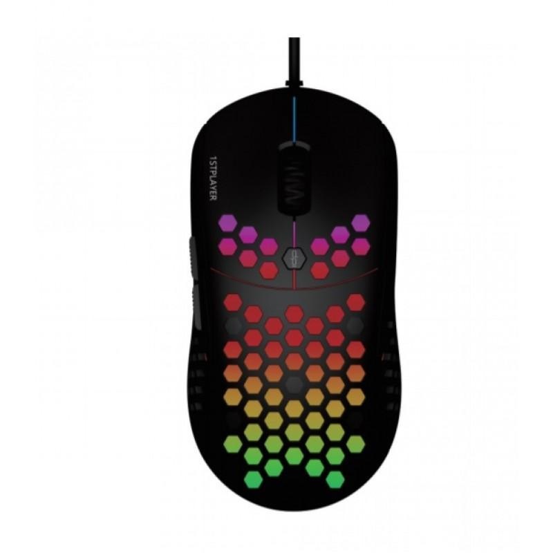 

Компъютерная мышь 1stPlayer M6 RGB Black USB (1STPLAYER M6)