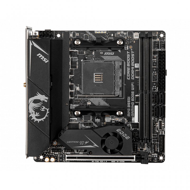 

Материнская плата MSI MPG B550I Gaming Edge Wi-Fi (MPG B550I Gaming Edge WiFi)