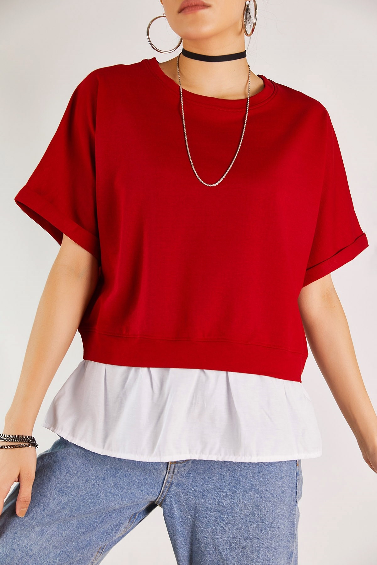 

Жіноча футболка Boutiqen 1379 S Красный