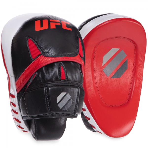 

Лапы/макивары Лапа Изогнутая кожаная (2шт) UFC PRO Strike UCP-75345 Черный-красный (MR12941)