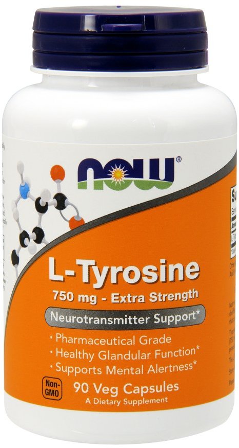 

Аминокислота NOW Foods Tyrosine 750 mg 90 Vcaps Тирозин