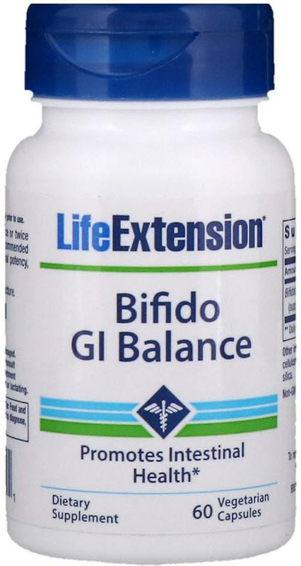 

Витамины Life Extension Bifido Gi Balance 60 Veggie Caps Бифидобаланс