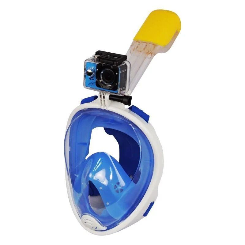 

Маска для снорклинга Supretto Easybreath, Голубой L/XL (50500001)