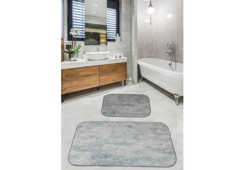 

Набор ковриков для ванной комнаты Diva Gold Aqua 60*100+50*60 Синий