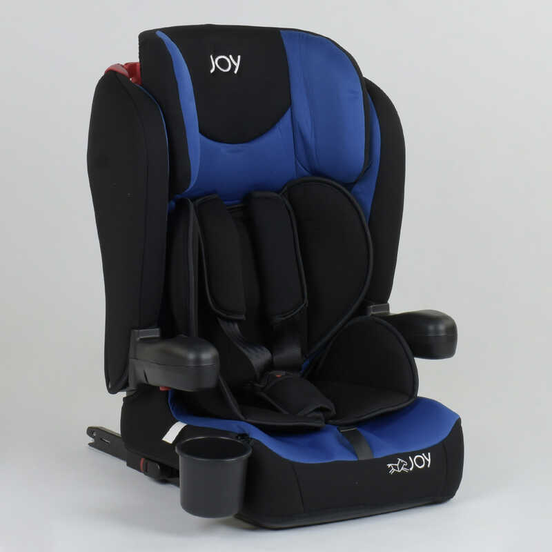 

Детское автокресло JOY универсальное система ISOFIX 9-36 кг группа 1/2/3 черно-синий 43098