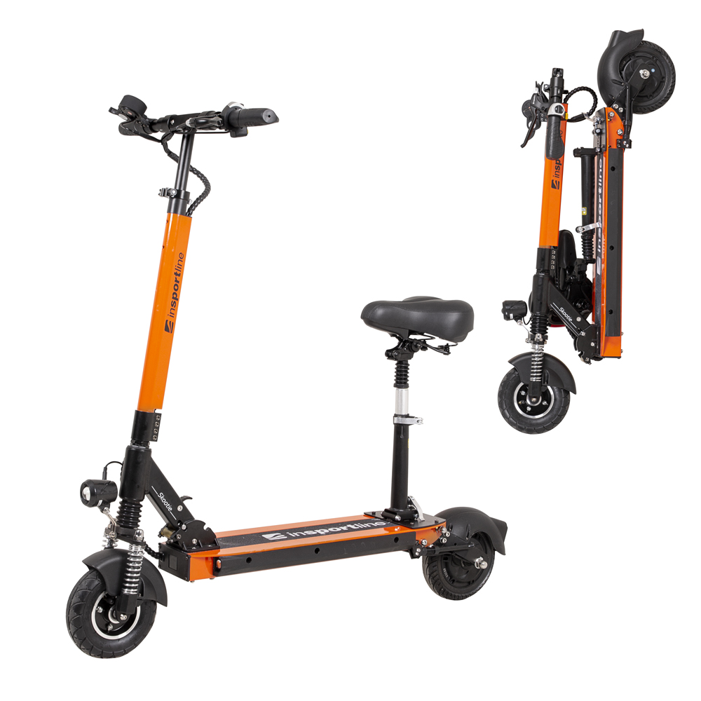 

Електросамокат inSPORTline Skootie Pro 8” з сидінням - помаранчевий