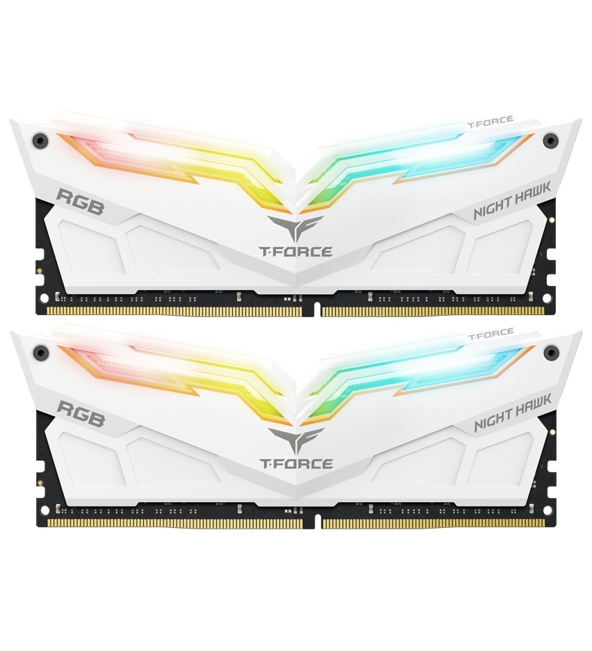

DDR4 2x8GB/3600 Team T-Force Night Hawk White RGB (TF2D416G3600HC18EDC01)
