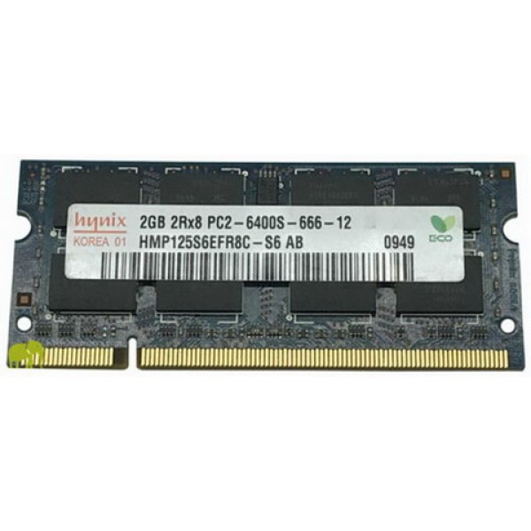 

SO-DIMM 2GB/800 DDR2 PC2-6400 Hynix (HMP125S6EFR8C-S6) Refurbished