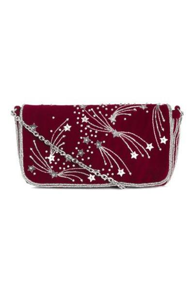 

Сумочка через плечо с бисером H&M 5x11,5x20 см. Бордовый
