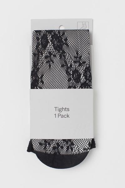 

Ажурные колготки H&M L (175/115) Черный