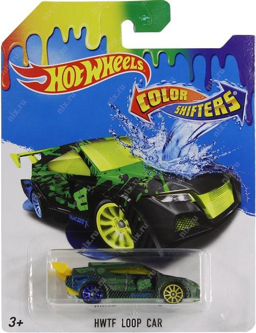 

Игрушка Детская Машинка-хамелеон Хот Вилс Смена цвета от температуры - Hot Wheels Color Shifters HWTF Loop Car