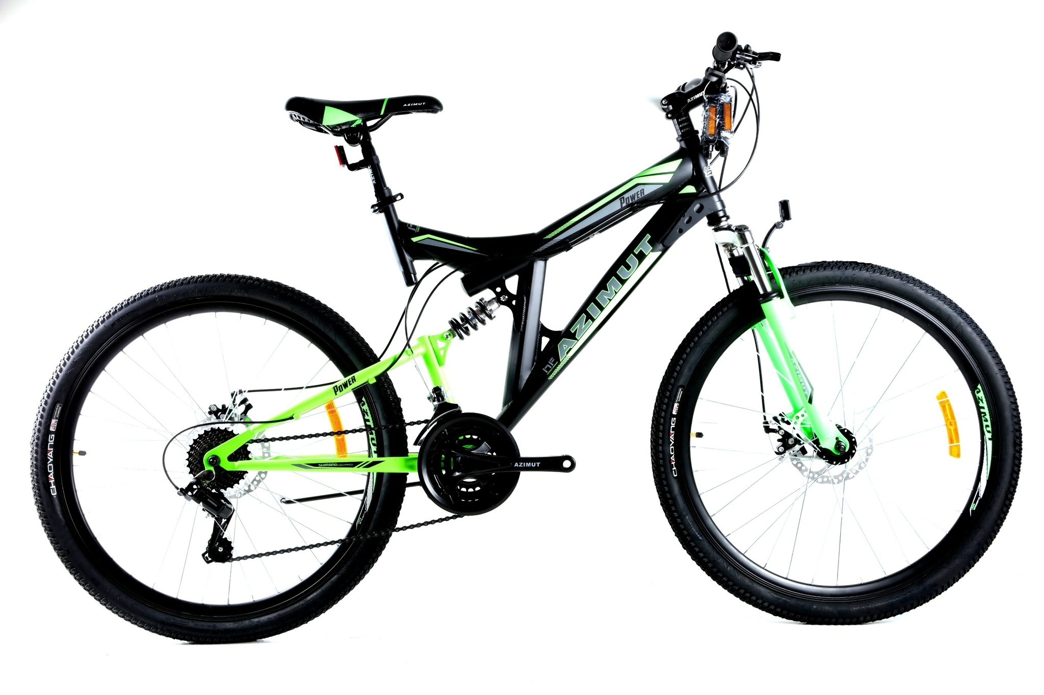 

Велосипед Azimut Power 2021 Shimano 24" 17" Black / Green (Power/GFRD)