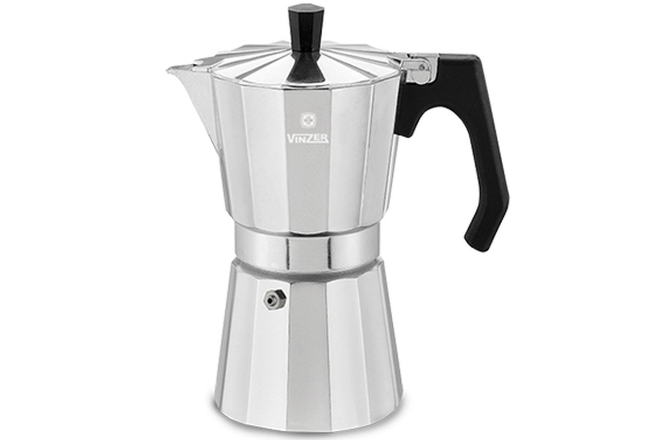 

Кофеварка гейзерная VINZER Moka Espresso Induction, 6 чашек