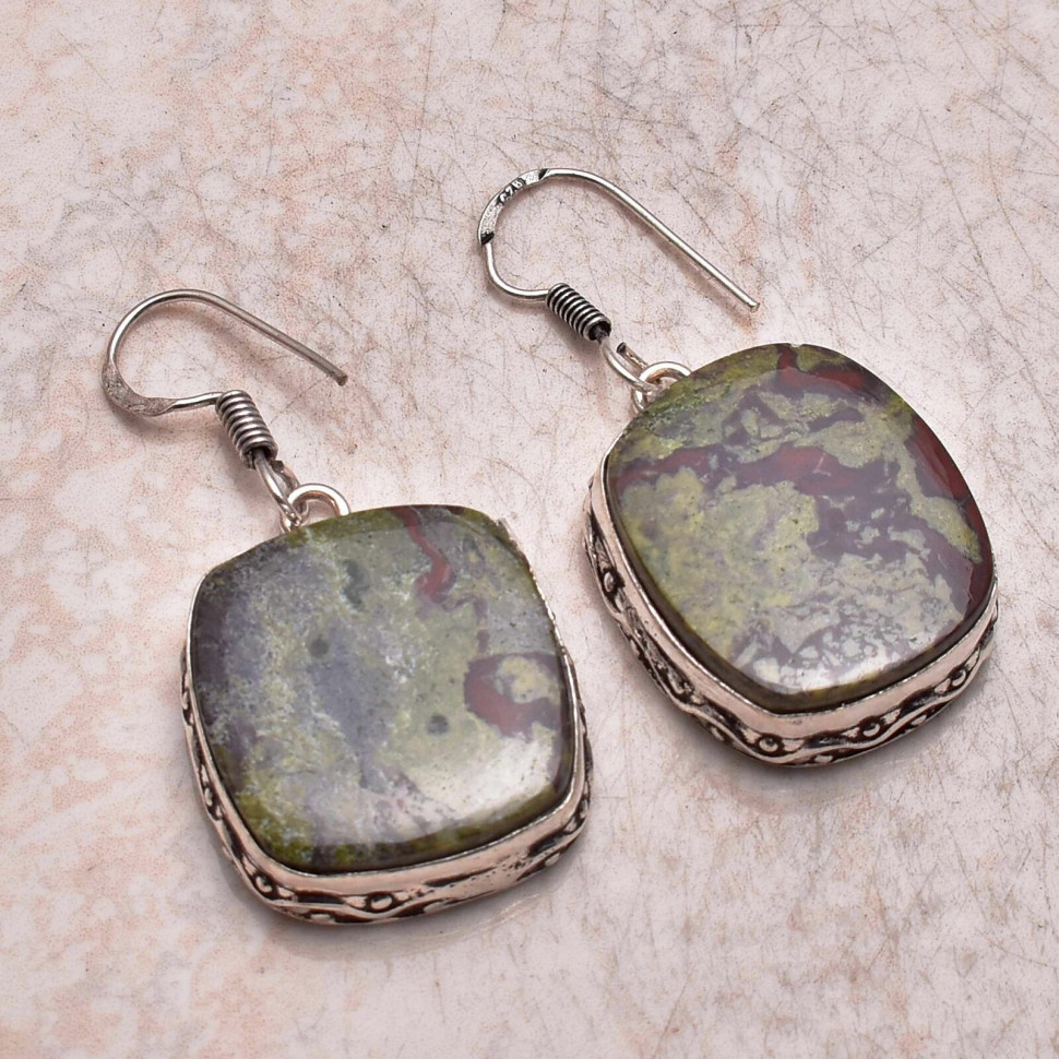 

Серьги c камнем гелиотроп АЕ-45035