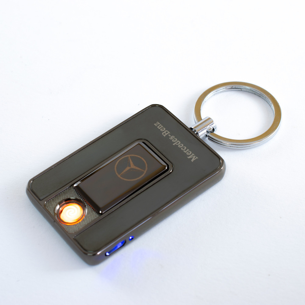 

Электронная спиральная USB-зажигалка-брелок Lighter 811 Mercedes, Черная