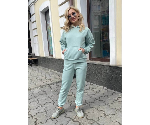 

Костюм спортивный прогулочный турецкий трикотаж Modern Boutique фисташковый, S СК022