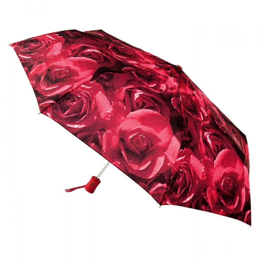 

Зонт женский Fulton Open & Close-4 L346 Photo Rose Red Красные розы (L346-020388)
