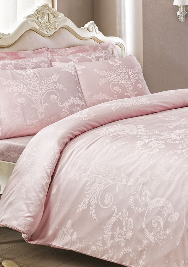 

Постельное белье Tivolyo Home Arredo jacquard евро розовое 200х220