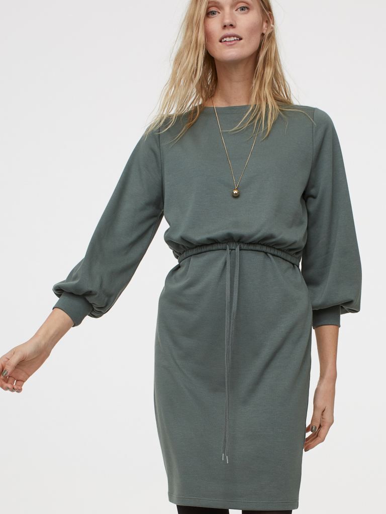 

Платье для кормящих мам H&M 0917287001 L (175/104А) Травянисто-зеленое
