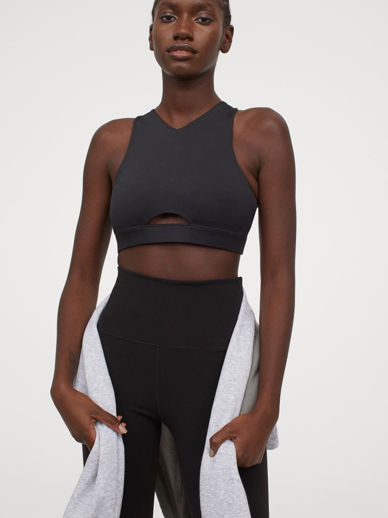 

Спортивный топ H&M 0851370002 S (165/88А) Черный