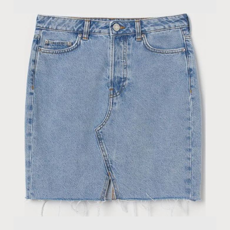 

Юбка джинсовая H&M 0751342006 44 (175/84А) Светло-голубая