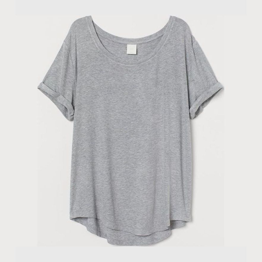 

Футболка H&M 0554598062 S (165/88А) Серый меланж