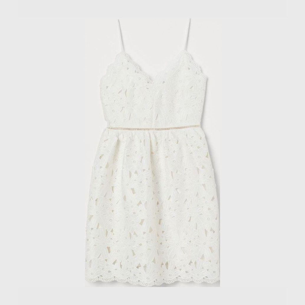 

Платье H&M 0857621001  (165/88А) Белое, Платье H&M 0857621001 38 (165/88А) Белое