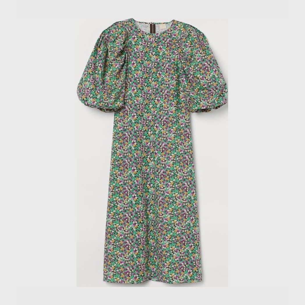 

Платье H&M 0865457001 M (170/96А) Зеленое с фиолетовым