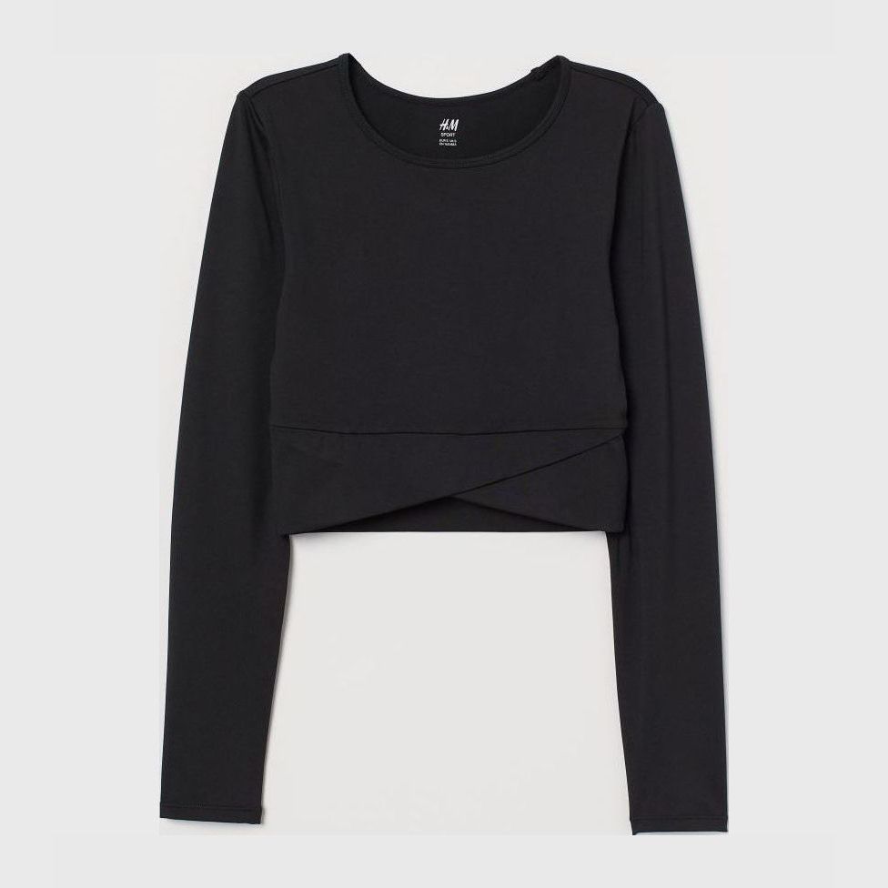 

Спортивный топ H&M 0876043001 S (165/88А) Черный
