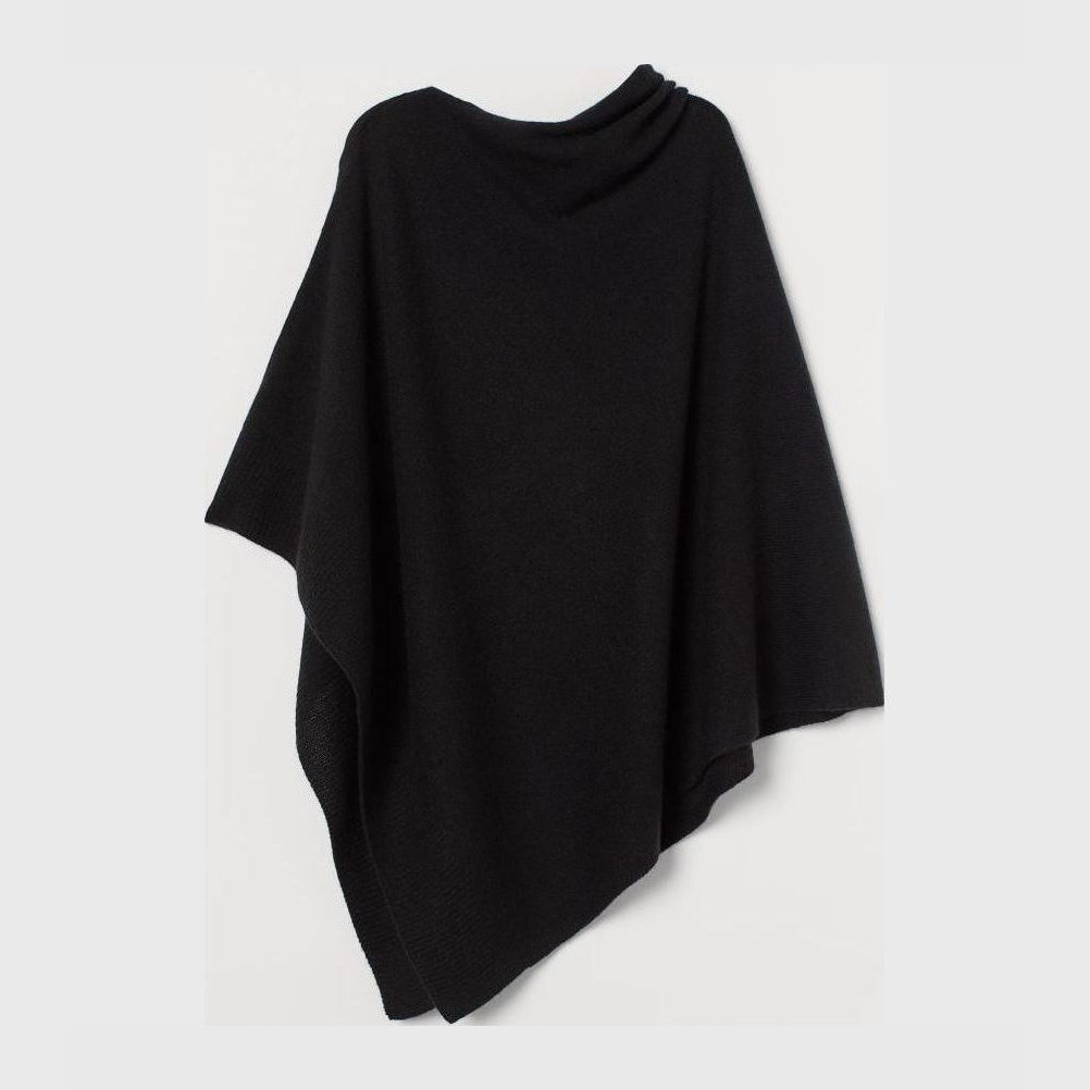 

Пончо H&M 0887457001 One size (165/88А) Черное