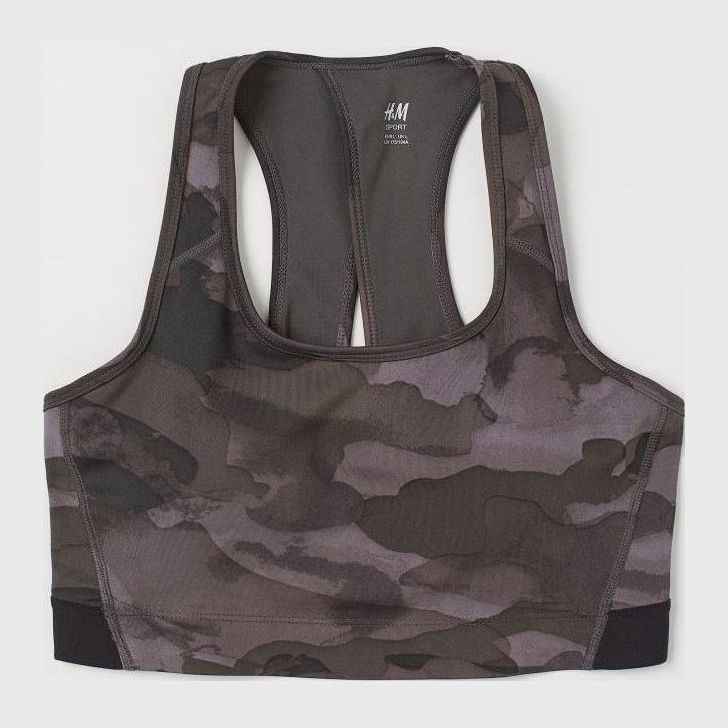

Спортивный топ H&M 0905507004 XL (175/116А) Темно-зеленый хаки