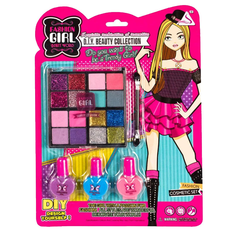 

Набор детской косметики Beauty Collection тени и лак Fashion Girl 78756-BR-95