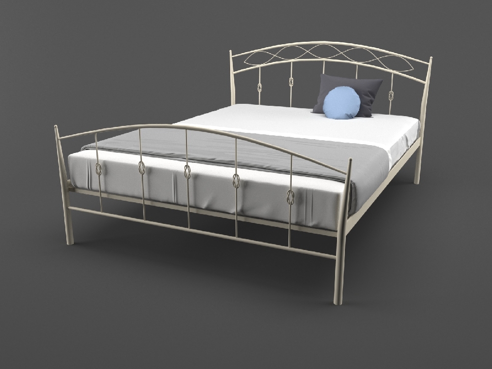 

Кровать MELBI Летиция 120 см x 190 см Бежевый