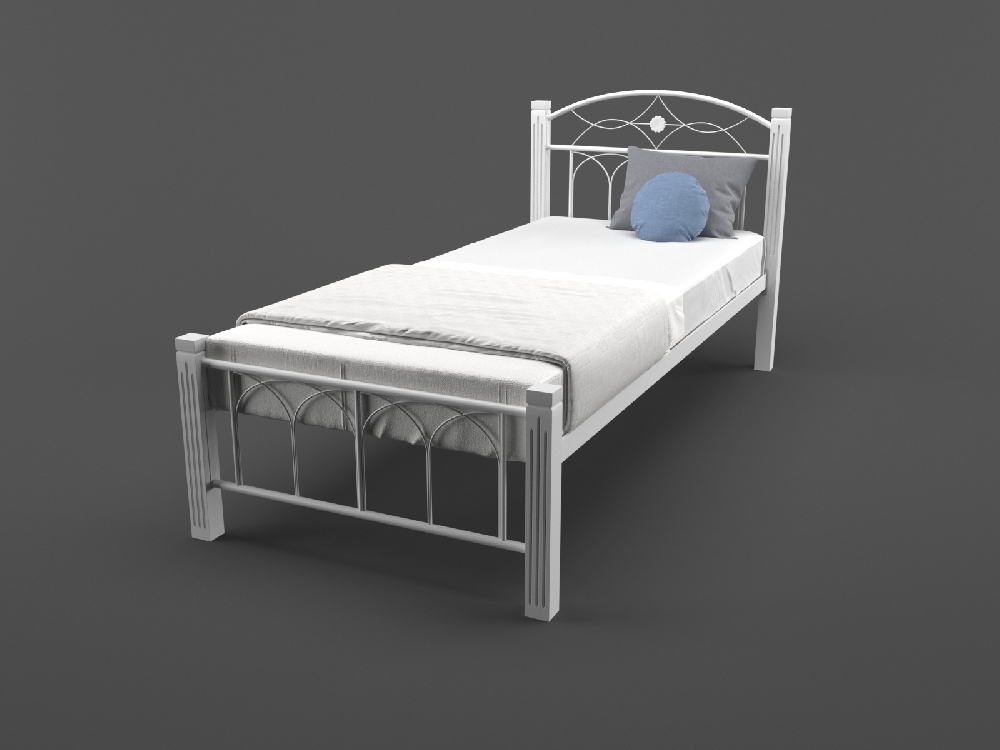 

Кровать MELBI Элизабет 90 см x 190 см Белый